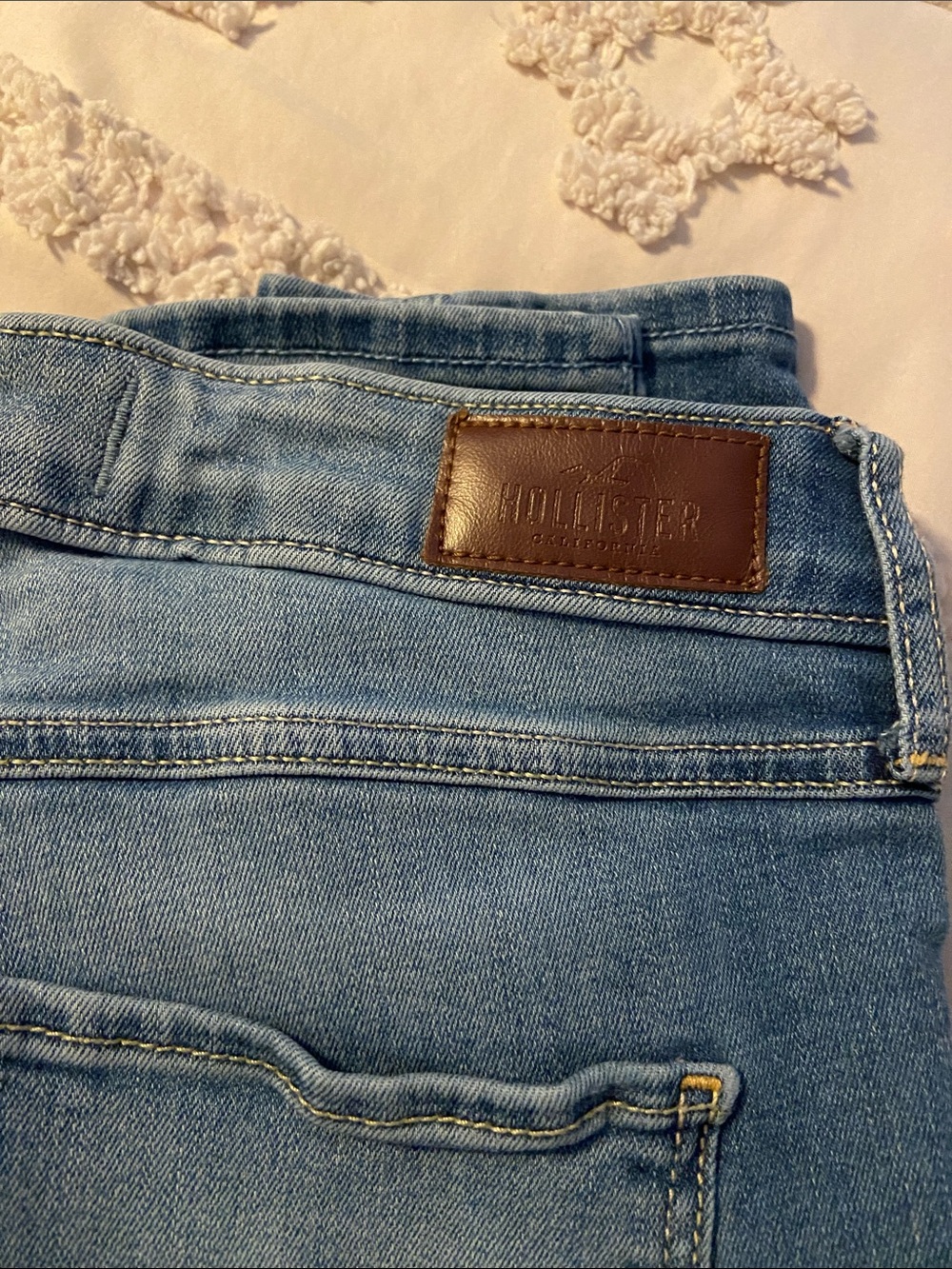 Hollister Light Wash High-Rise Jeans